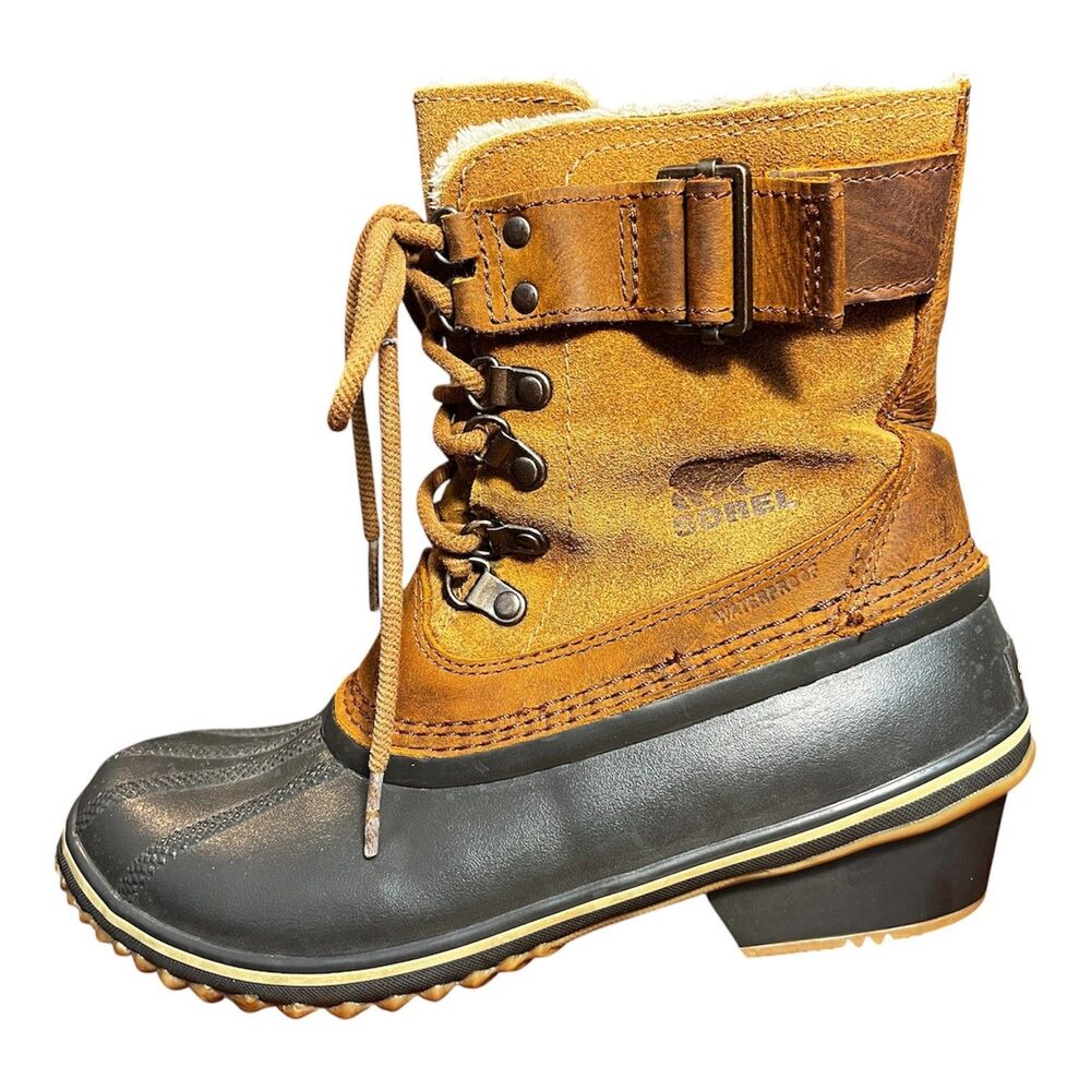 Sorel Women's Winter Fancy Lace II Boot MidCalf size7.5 Waterproof Duck Gorpcore